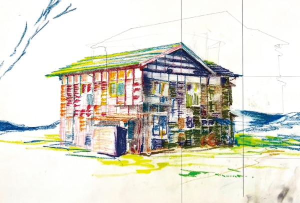 中島 伽耶子　家をひきずる Dragging the house